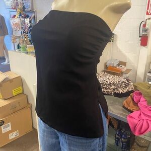 Emerson Lang Black Strapless Top